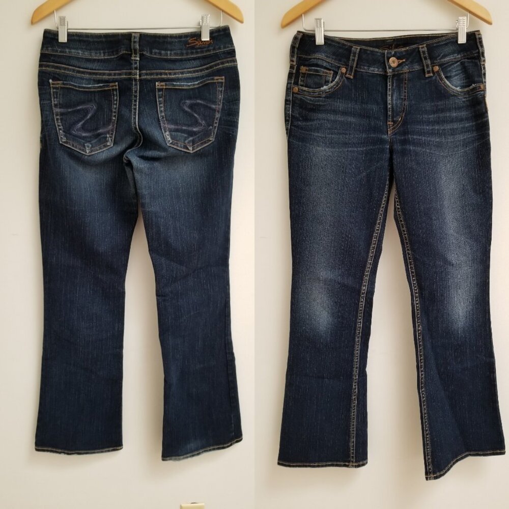 Silver Jeans Size 29-31 Womens Suki Boot Cut Low Rise Blue Jeans